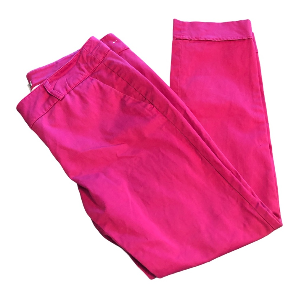 Dalia Fuschia Capri Pants